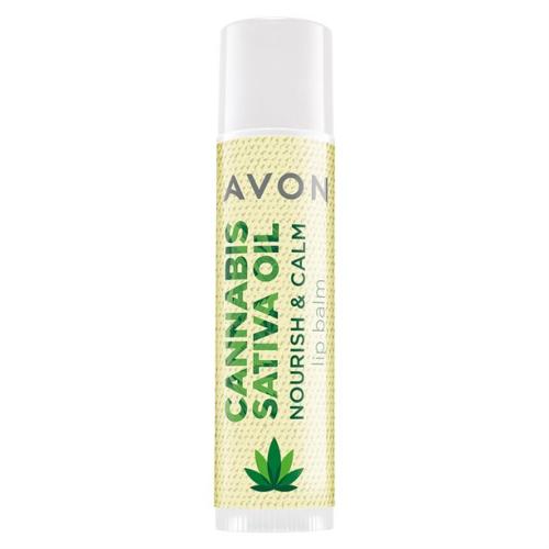 Baume à lèvres nourrissant et apaisant à l'huile de chanvre Avon Sativa Oil