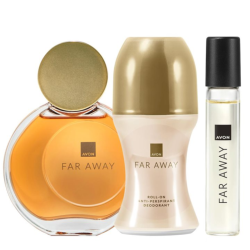 Lot FAR AWAY Avon :  eau de parfum, déodorant, spray